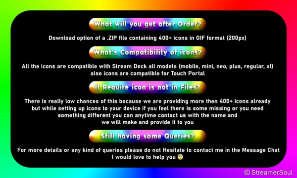 400+ Animated RGB icons for Stream Deck & Touch Portal - Image 4