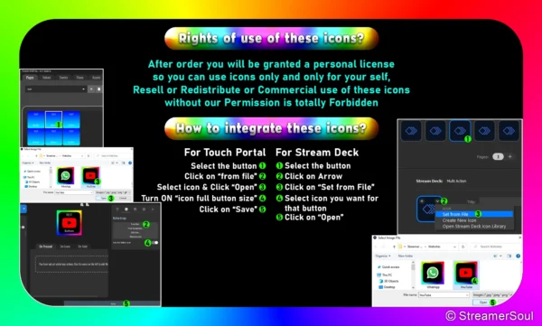 400+ Animated RGB icons for Stream Deck & Touch Portal - Image 5