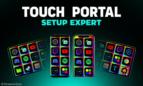 Setup of Touch Portal for live streaming recording controls - Image 2